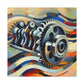 "Industrial Symphony of Camshaft" - Canvas