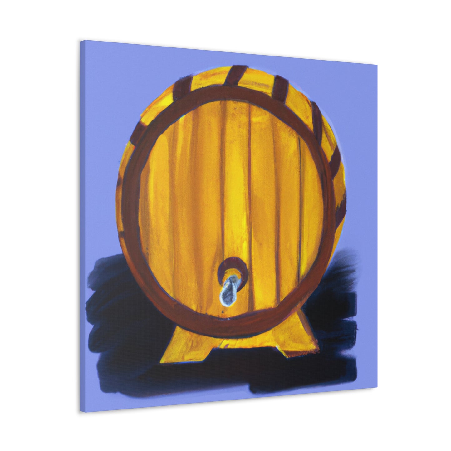 "Whiskey Barrel Minimalism" - Canvas