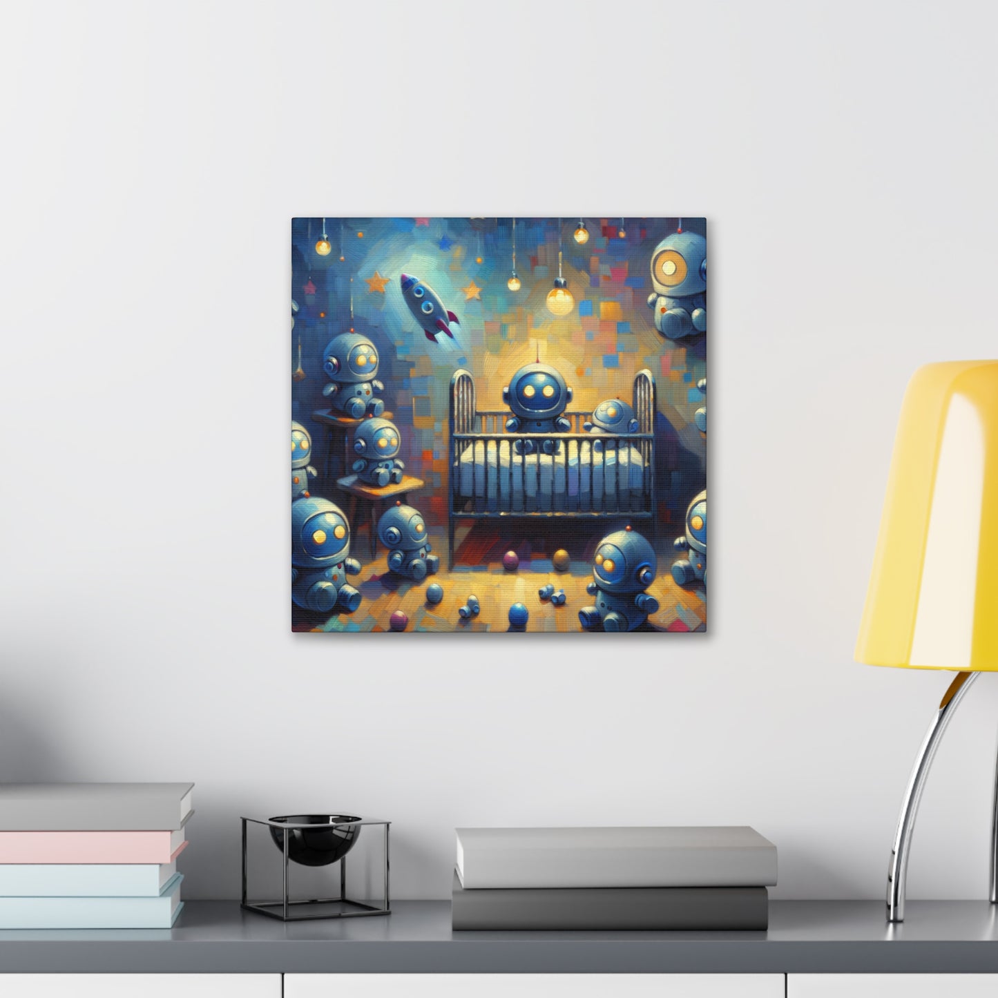 "Robotic Cosmic Escapades" - Canvas