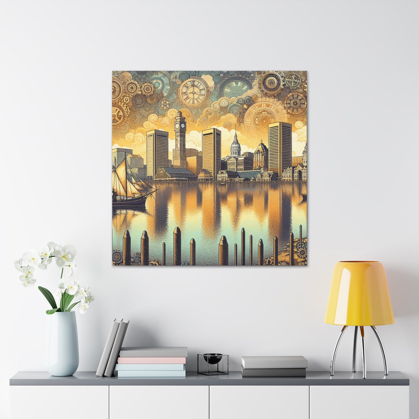 "Baltimore's Mechanical Timeframe" - Canvas