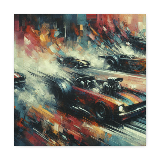 "Velocity Unleashed in Colors" - Canvas