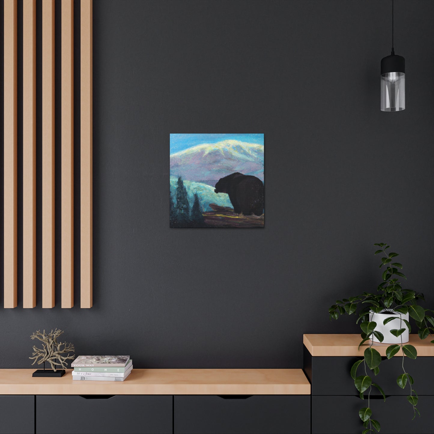 "The Black Bear Monolith" - Canvas