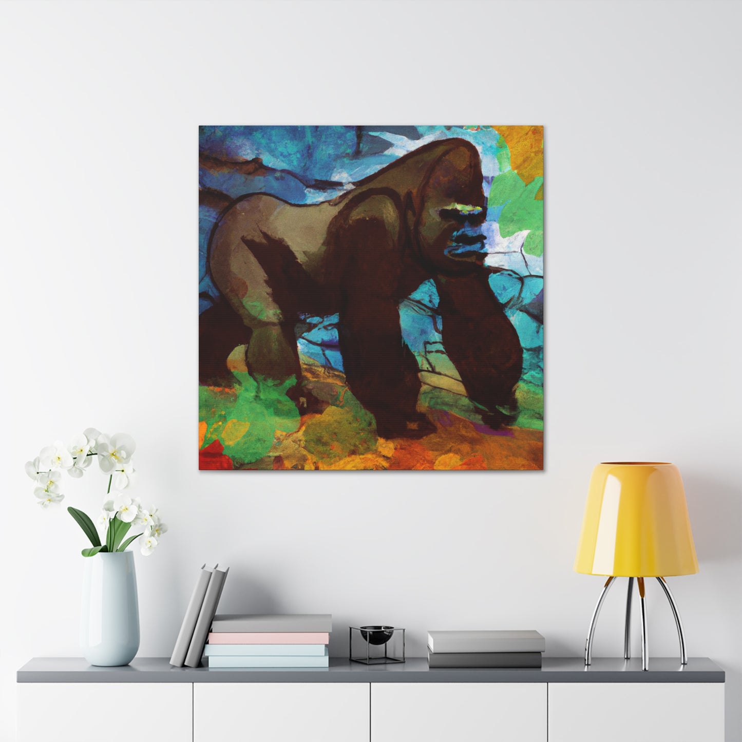 Gorilla In Monochrome - Canvas