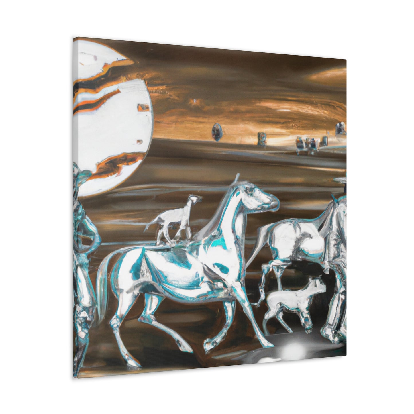 Cowboy Herd Dreamscape - Canvas