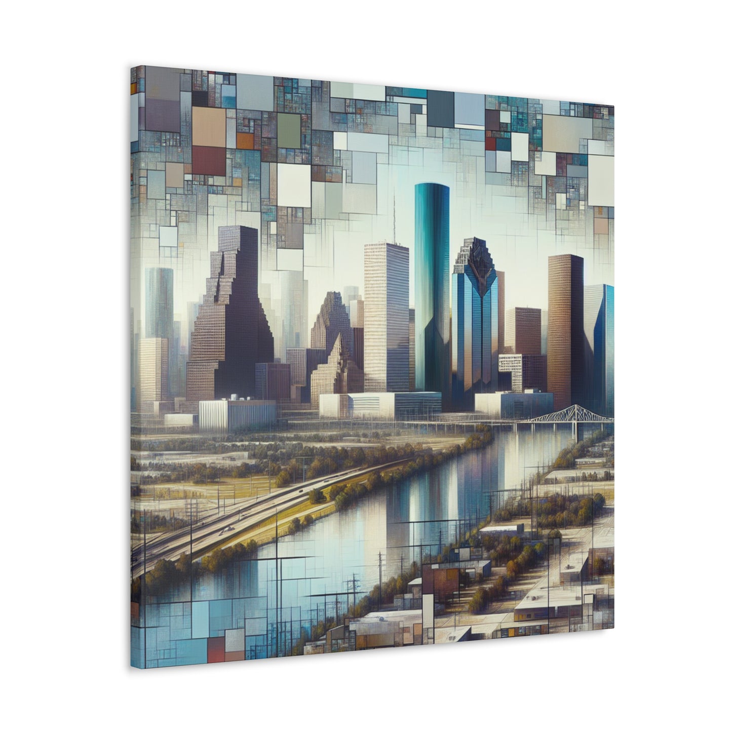 "Urban Dreamscapes: Houston Horizon" - Canvas