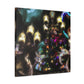 "Christmas Lights Enchantment" - Canvas