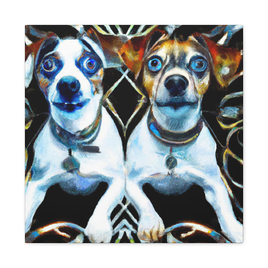 "Jack Russell Reflection" - Canvas