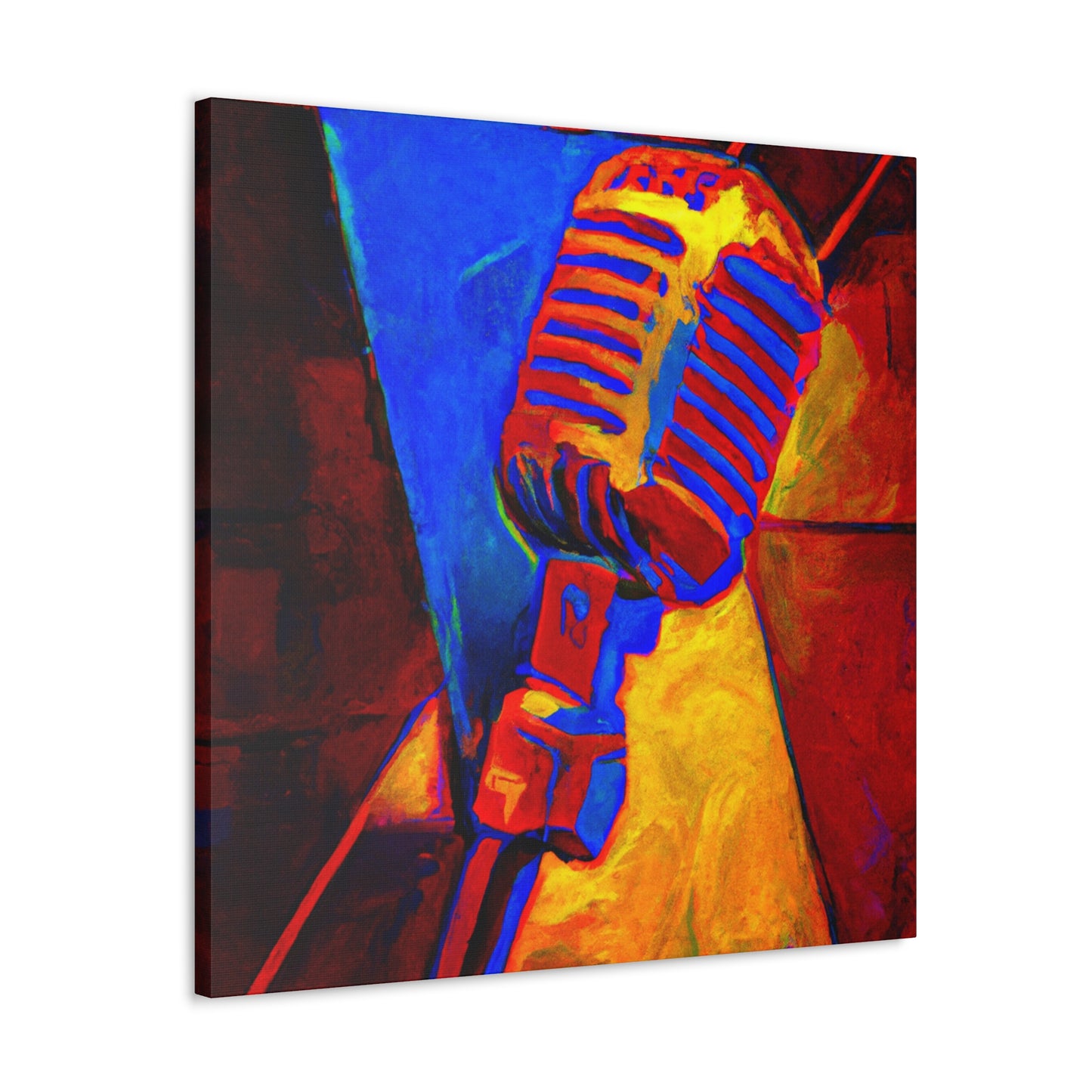 "Mic in Motion" - Canvas