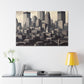 "Twilight Tapestry: Urban Hues" - Canvas