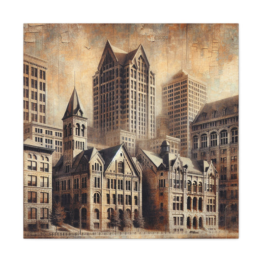 "Urban Serenity: Milwaukee Essence" - Canvas