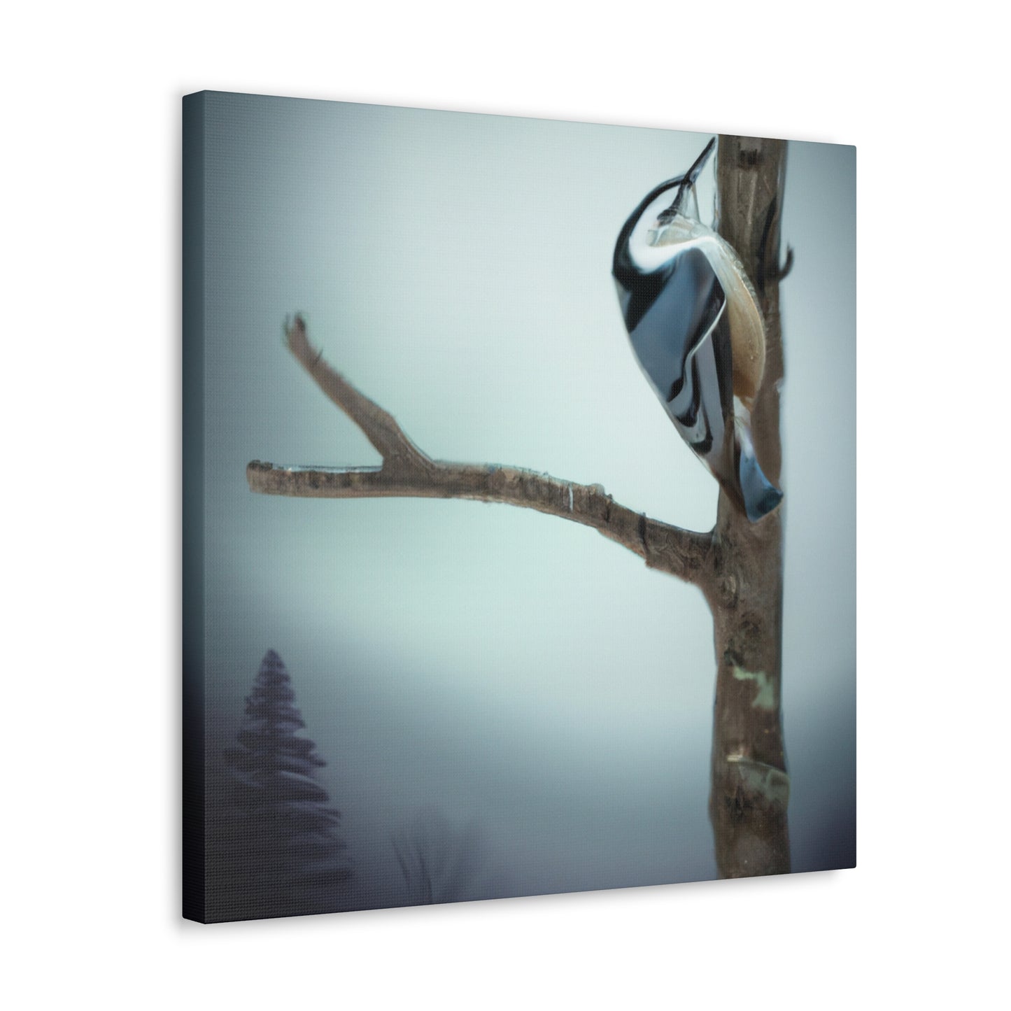 A Nuthatch's Visionary Flight - Canvas