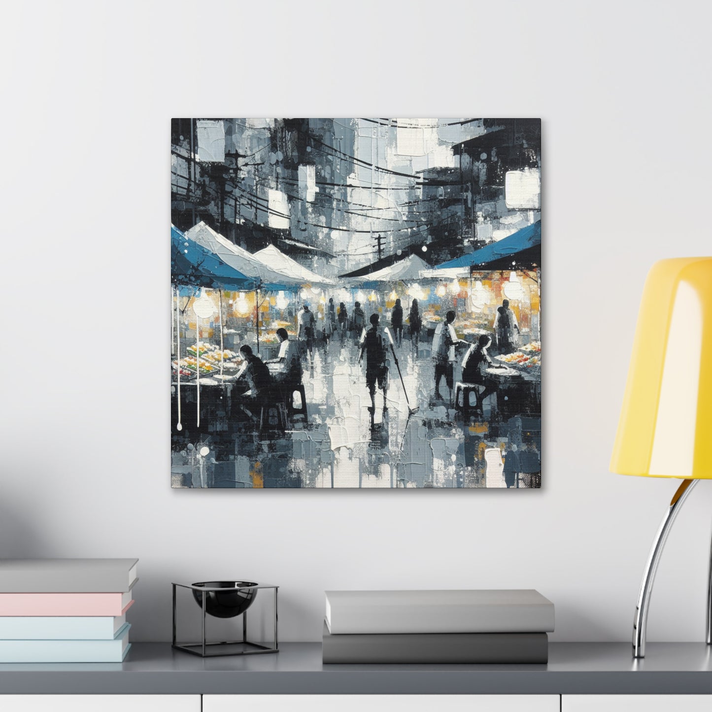 Illuminated Urban Tranquility - Canvas