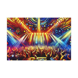 Rhythmic Night Reverberation - Canvas