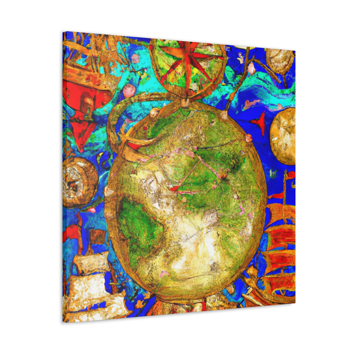 "Navigating A Nautical Chart" - Canvas