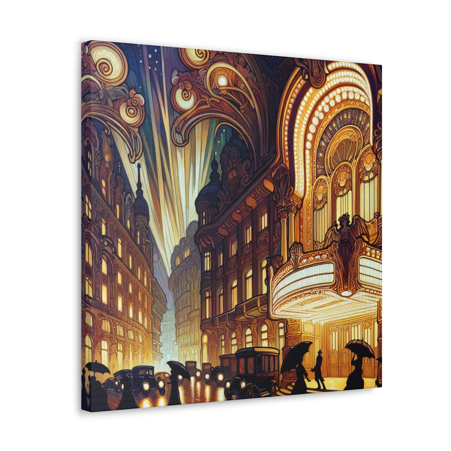 Enigmatic City Lights - Canvas