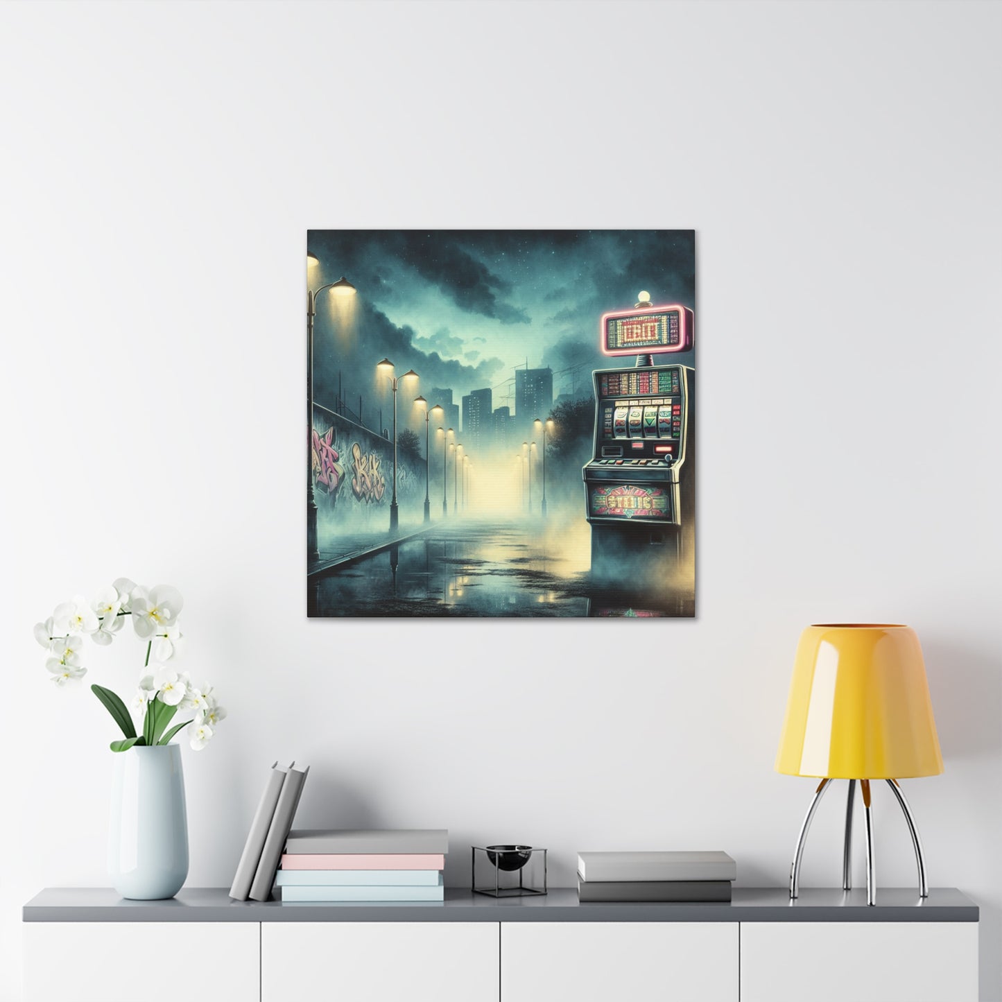 "Gambling City Vortex" - Canvas