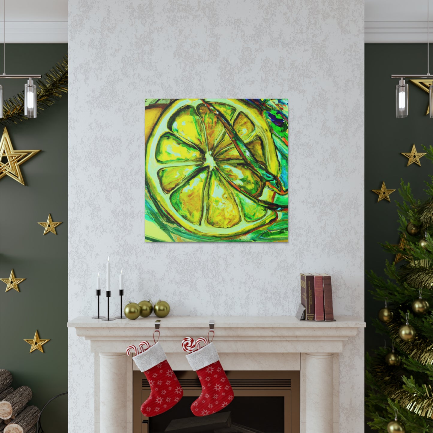 Lemon Impressionism Glows - Canvas