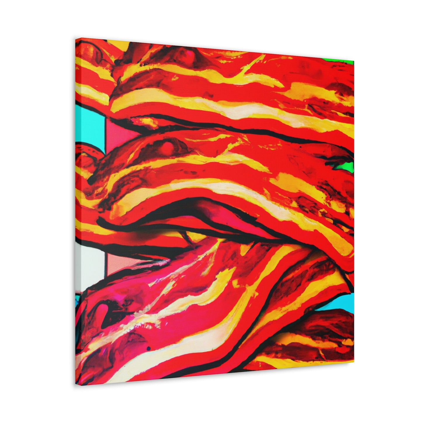 "Pop Art Bacon Delight" - Canvas