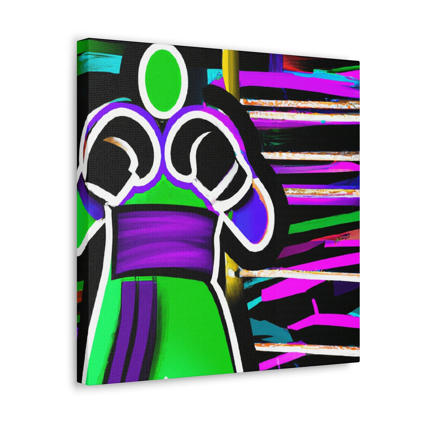 Raging Boxing Combatants - Canvas