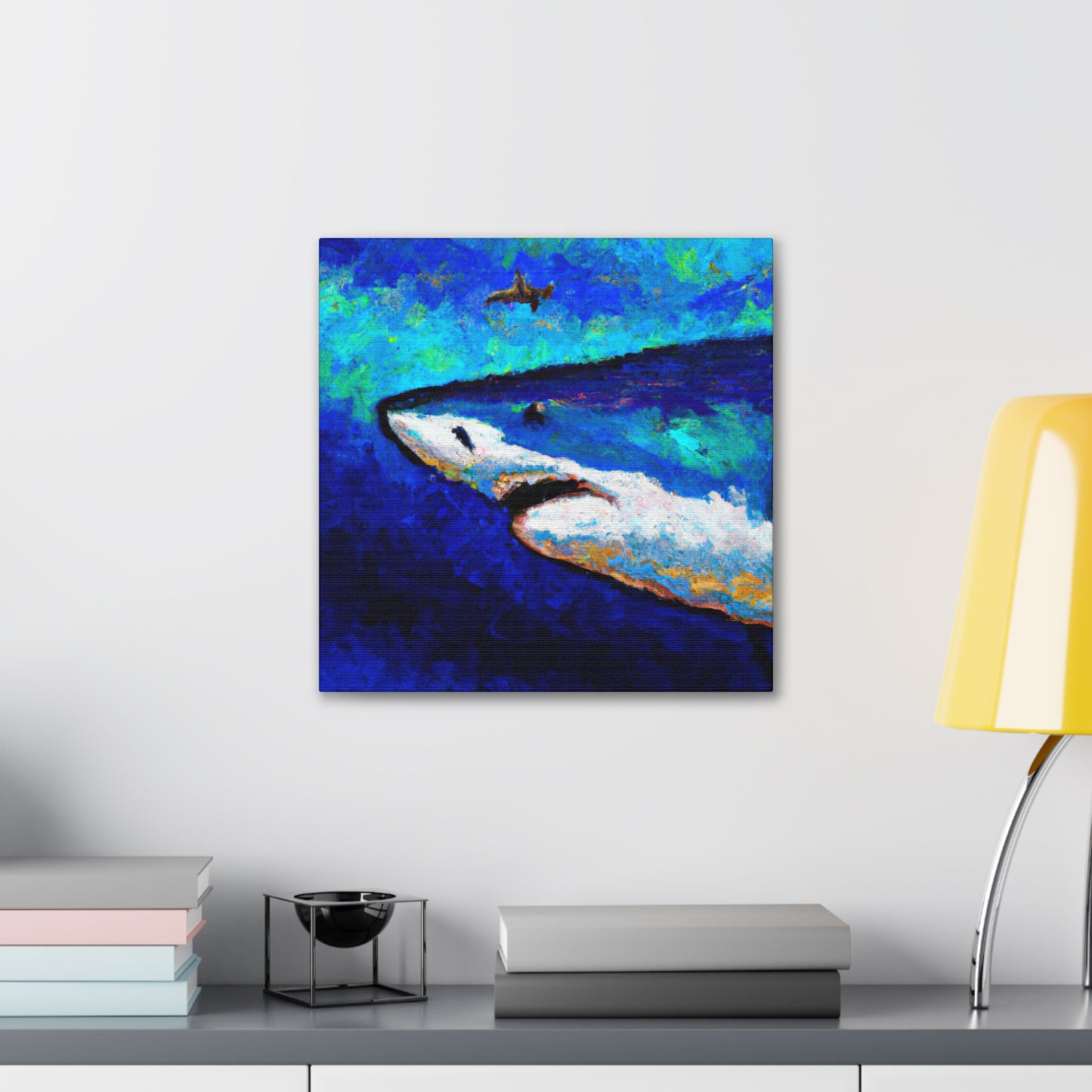 Shark in Impressionism - Canvas