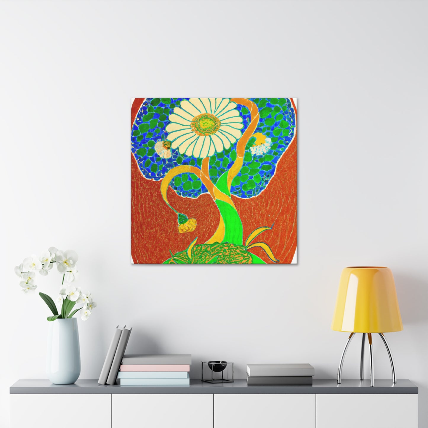 Daisy in Art Nouveau - Canvas