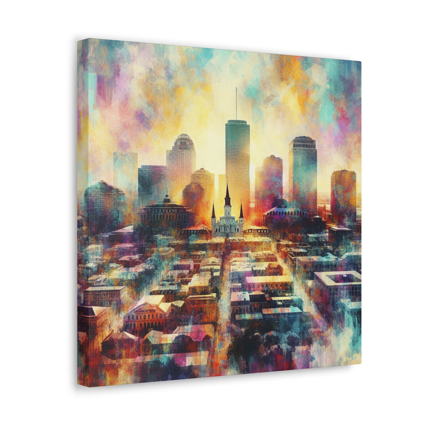 "Vibrant Crescent City" - Canvas