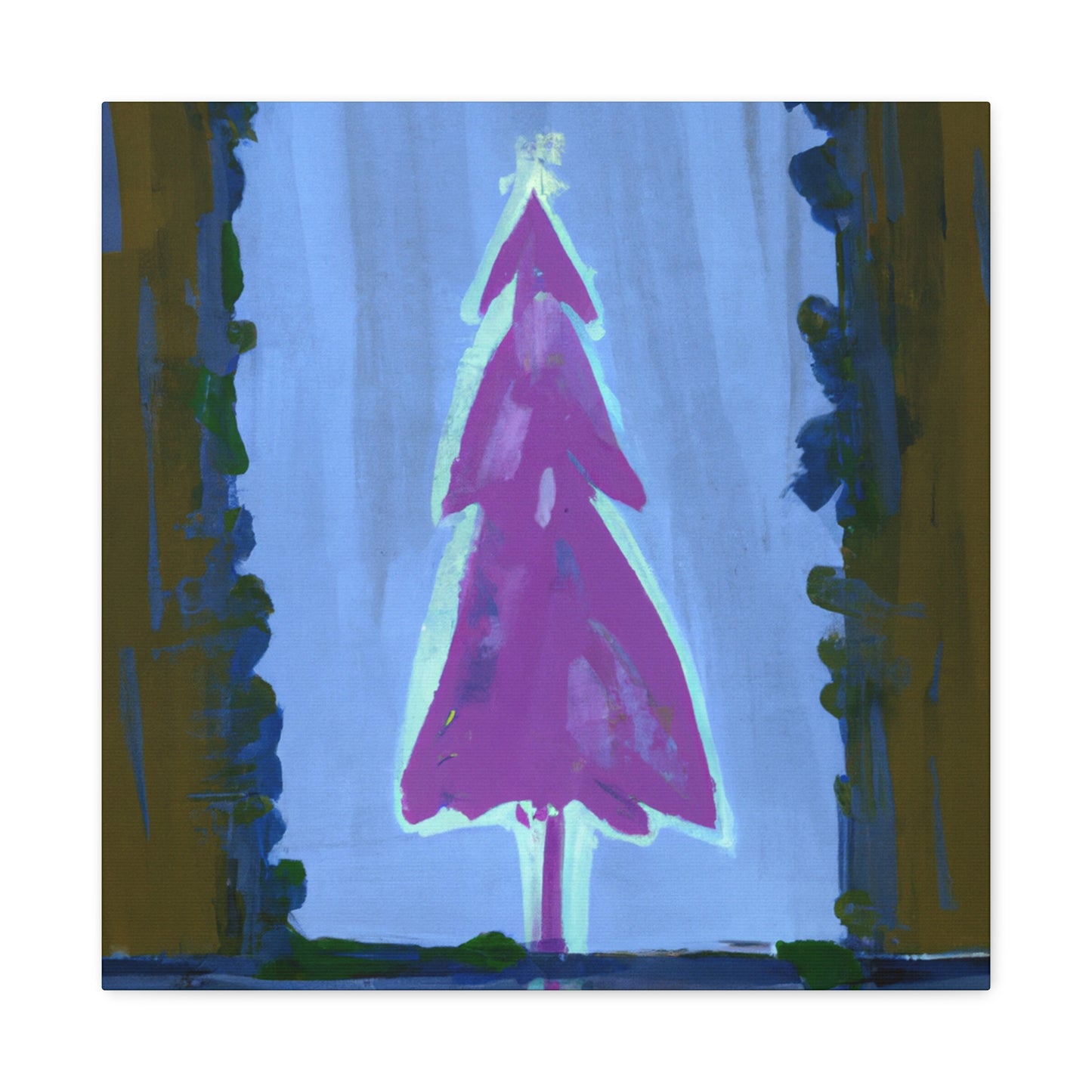 Christmas Tree Sleigh Ride - Canvas