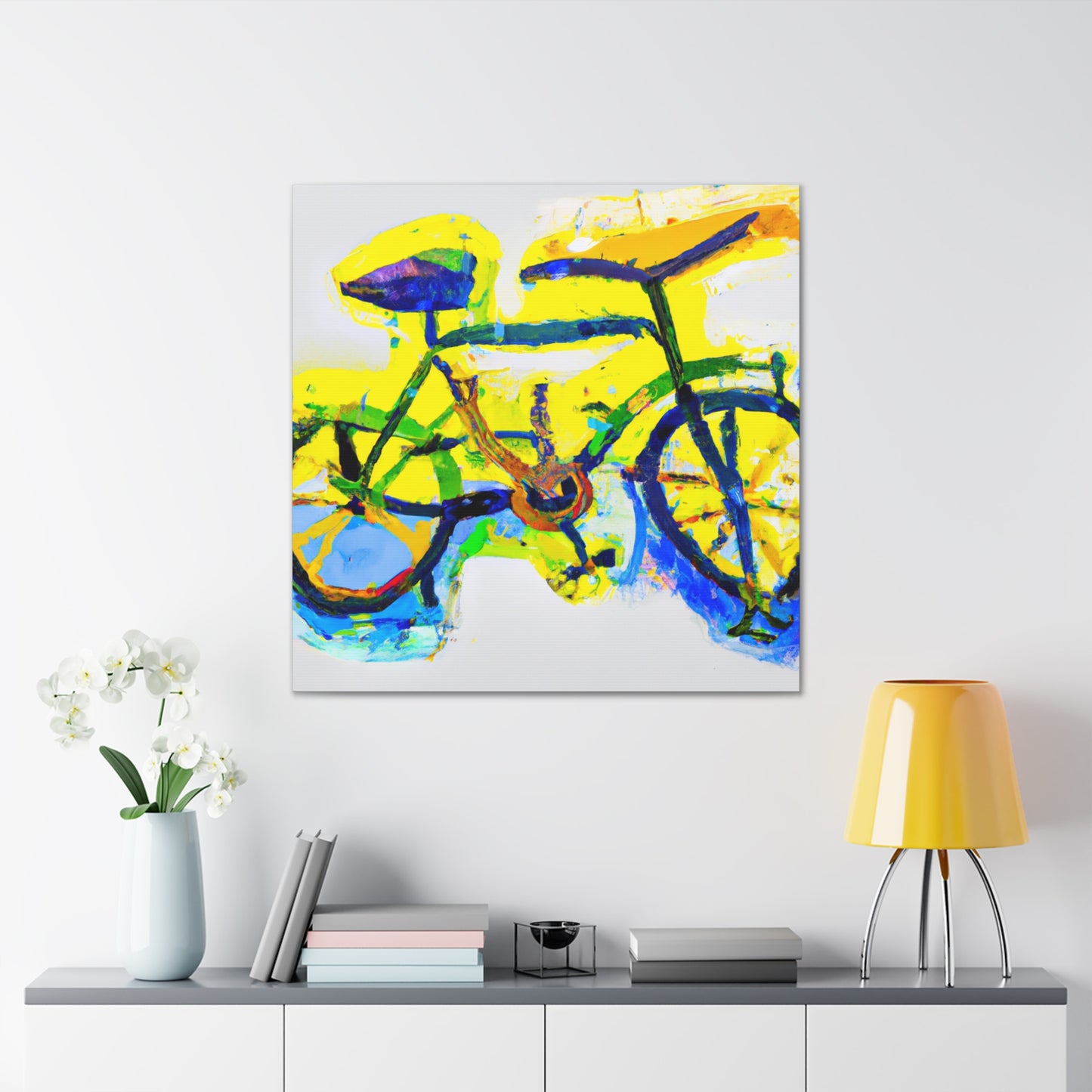 Bicycle in Abstraction - Canvas