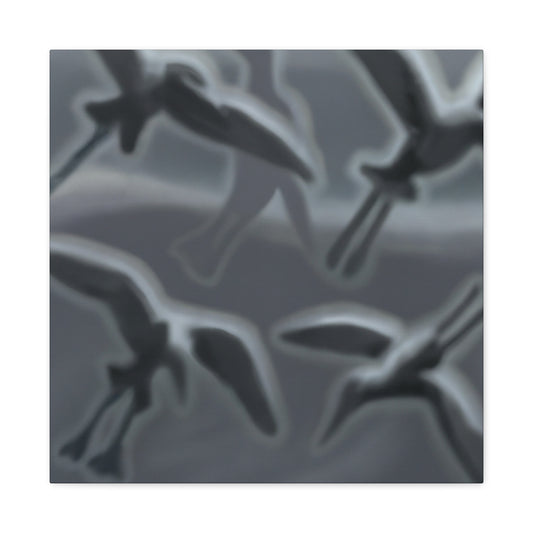 Sea Birds in Flight - Canvas