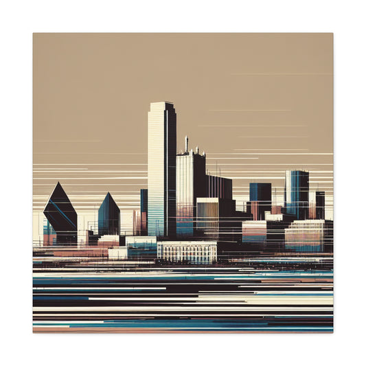 "Urban Serenity: Dallas Elegance" - Canvas