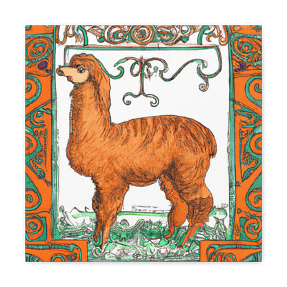 Alpaca's Splendor Shining - Canvas