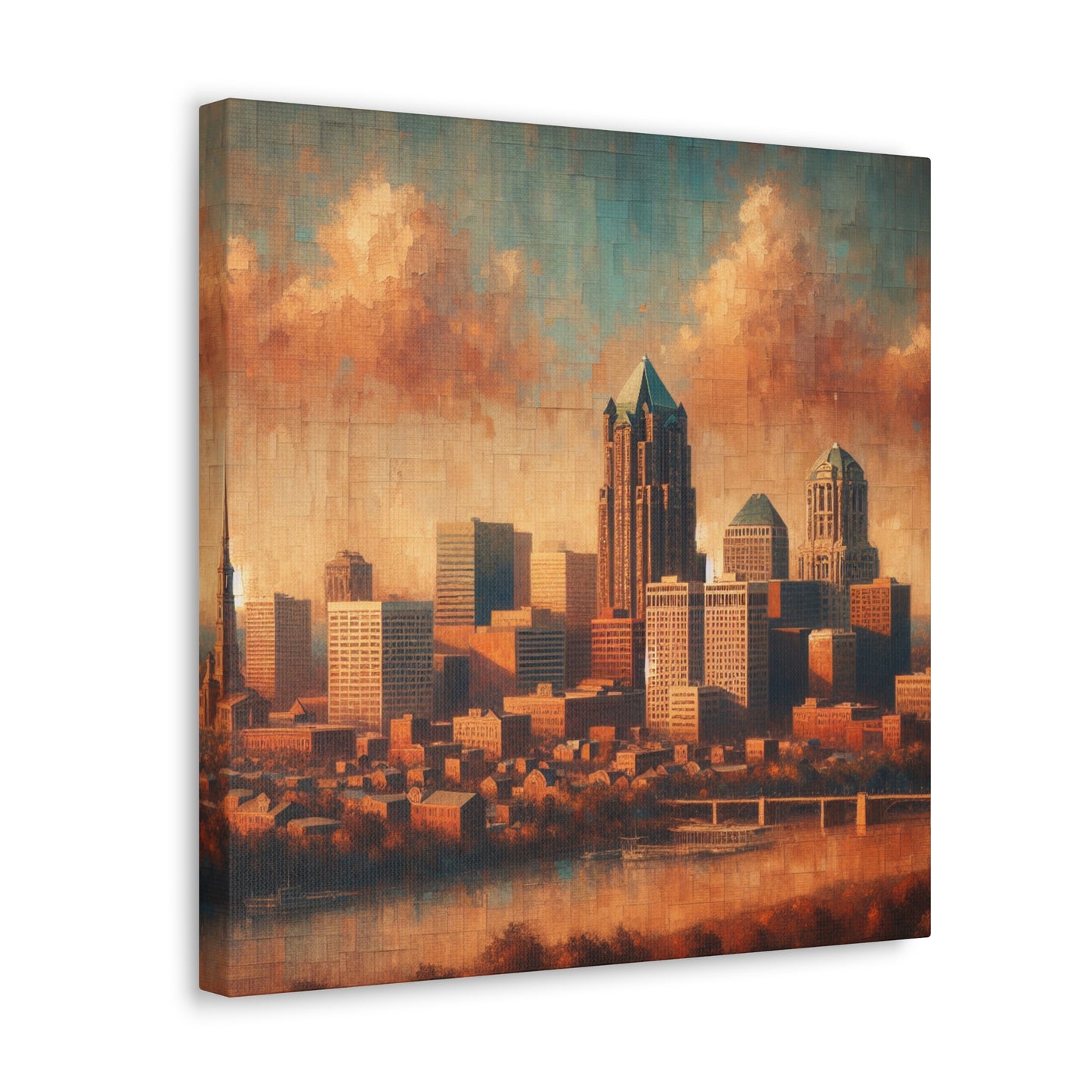 "Concrete Symphony: Urban Elegance" - Canvas