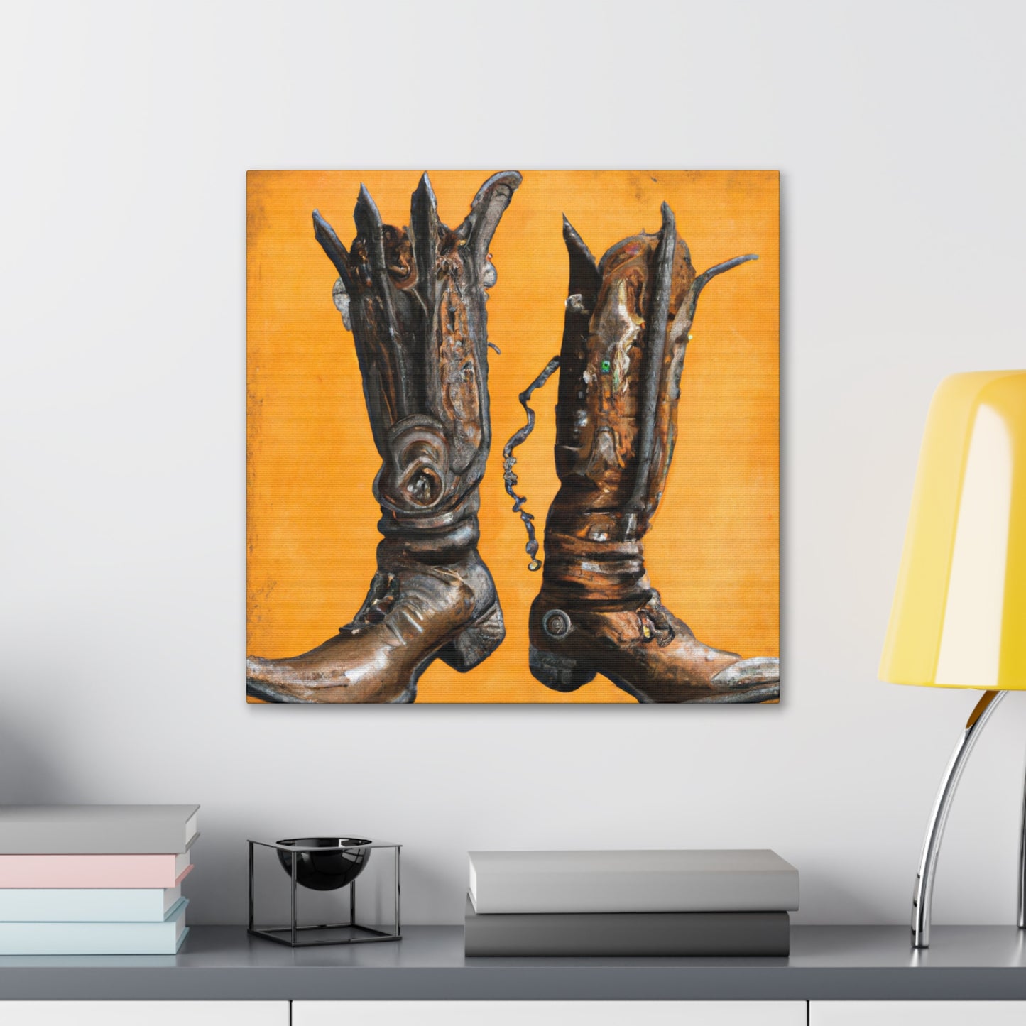 "Boots of Brass and Steel" - Canvas