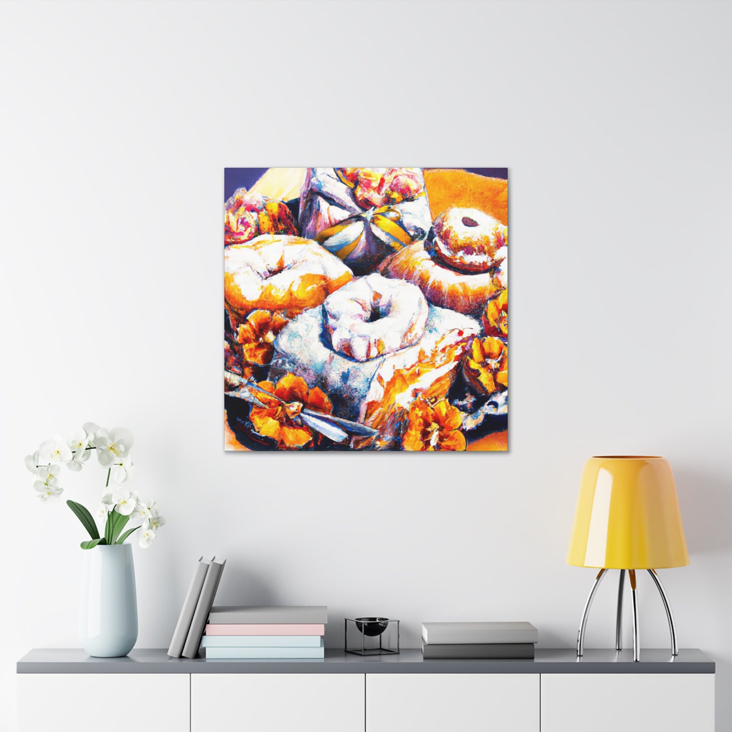 "Sugary Art Noveau Pastries" - Canvas