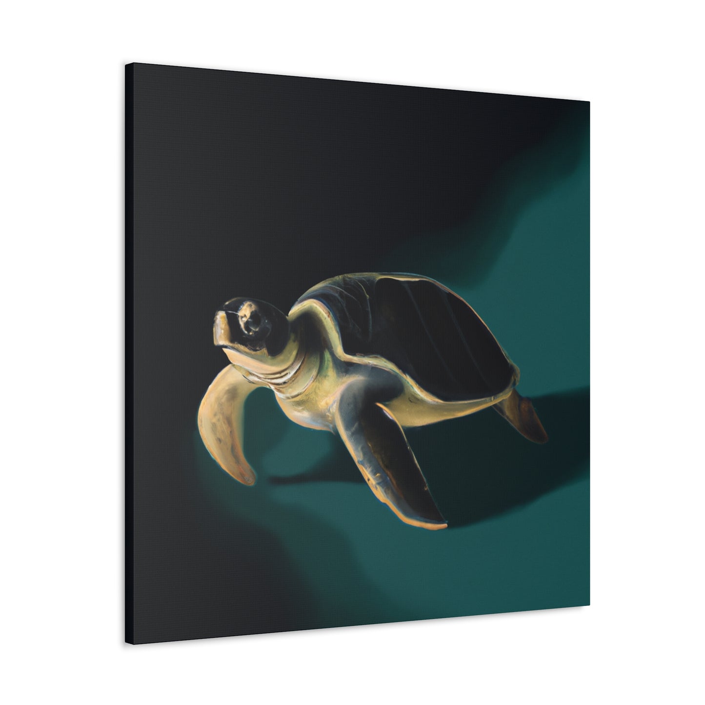 "Sea Turtle Reflection" - Canvas