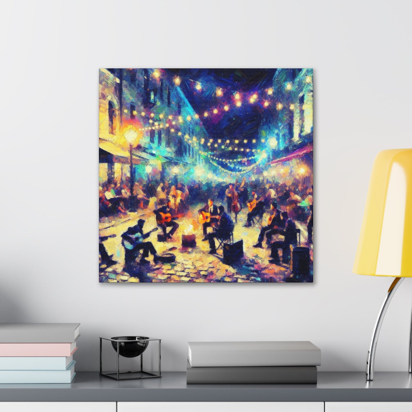 Vibrant Street Serenade - Canvas