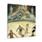 Skaters on Ice Rink - Canvas