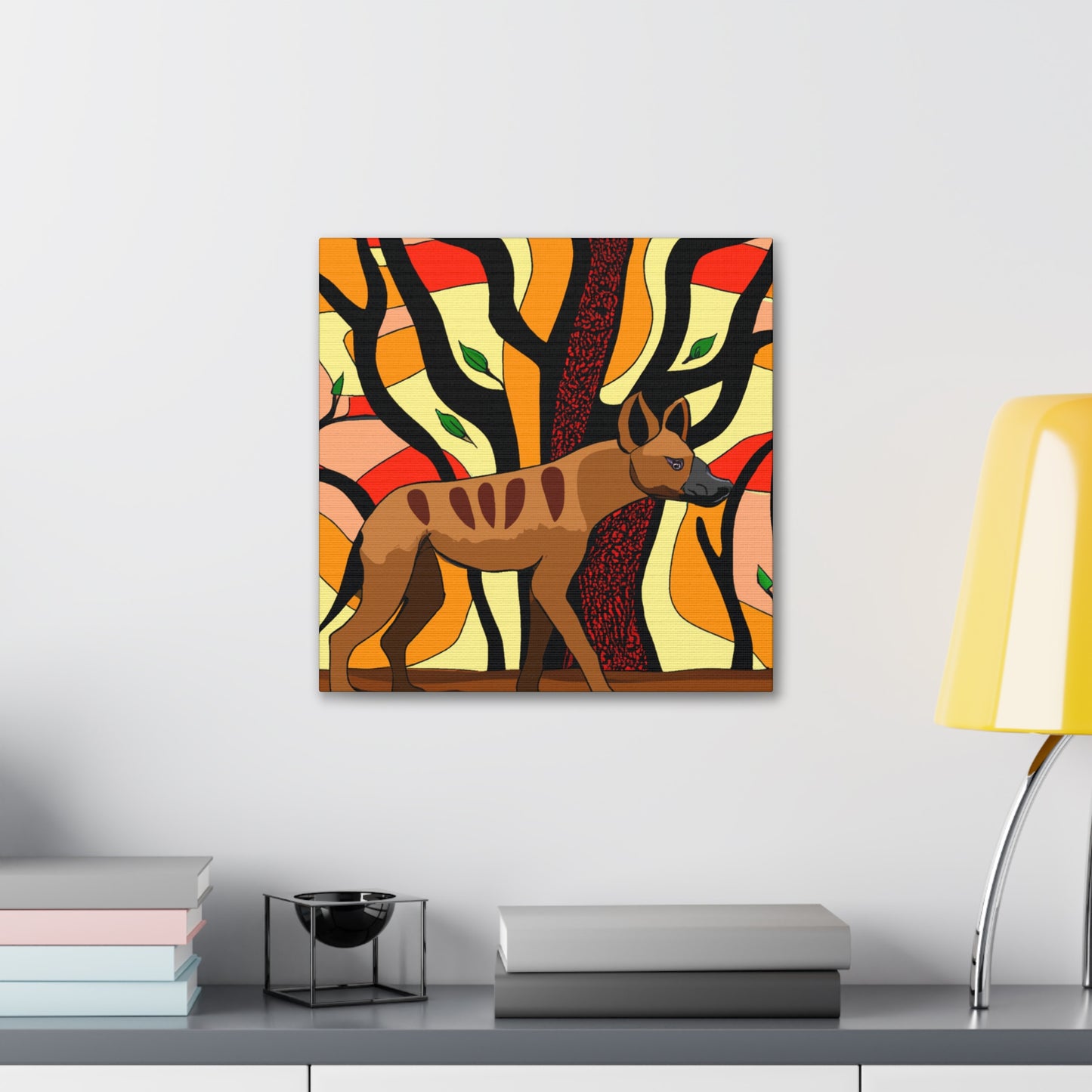 "Hyena's Glistening Teeth" - Canvas