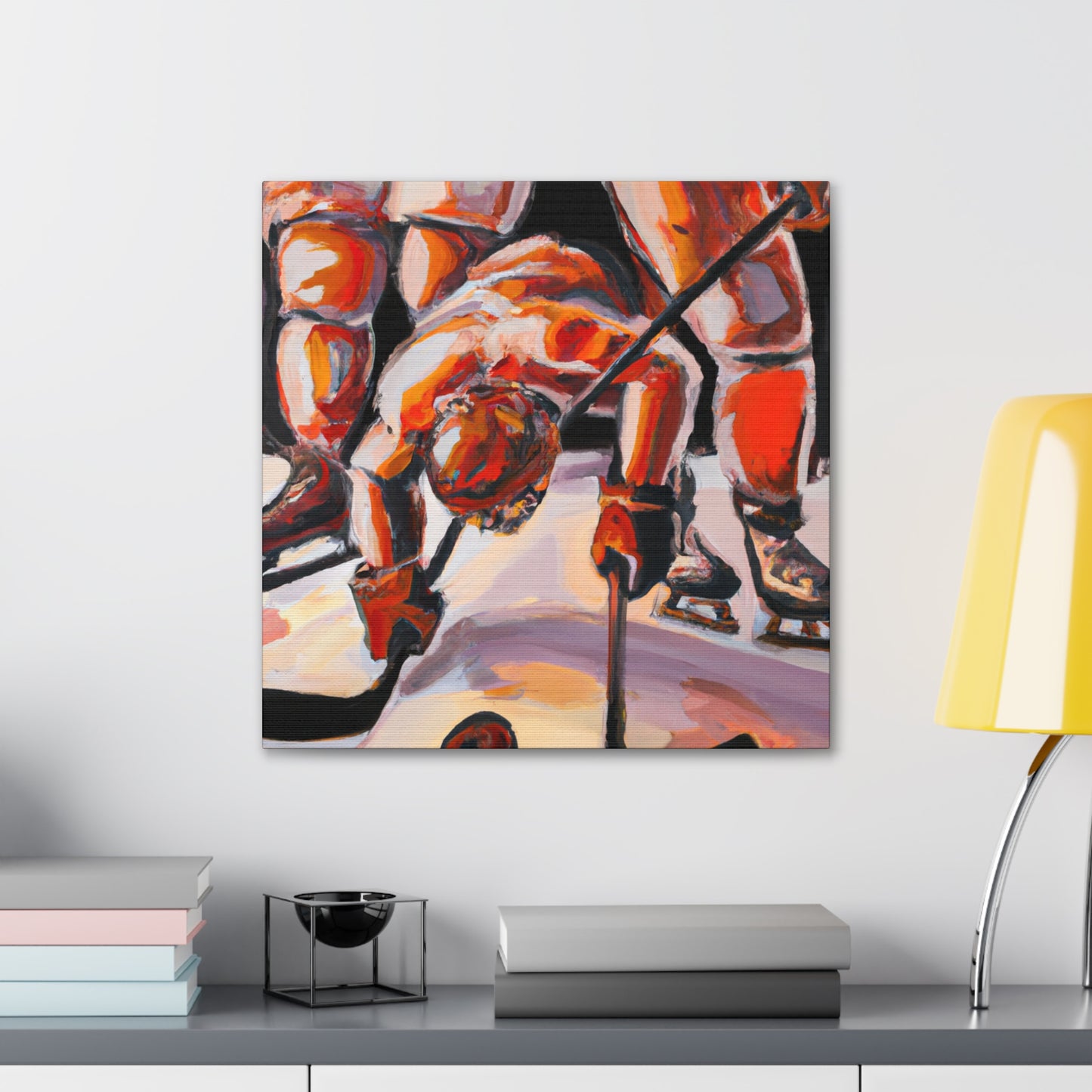 Hockey in Dream World - Canvas