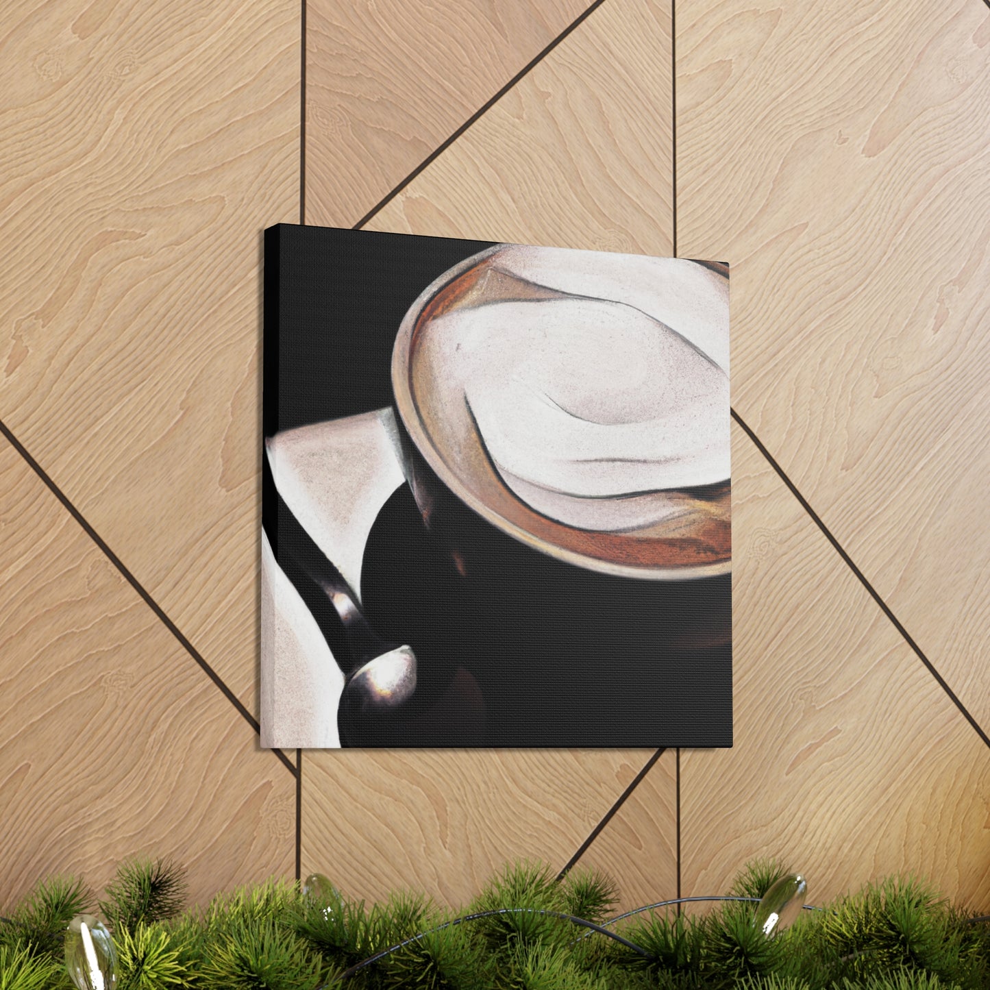 "Cappucino Landscape Delight" - Canvas