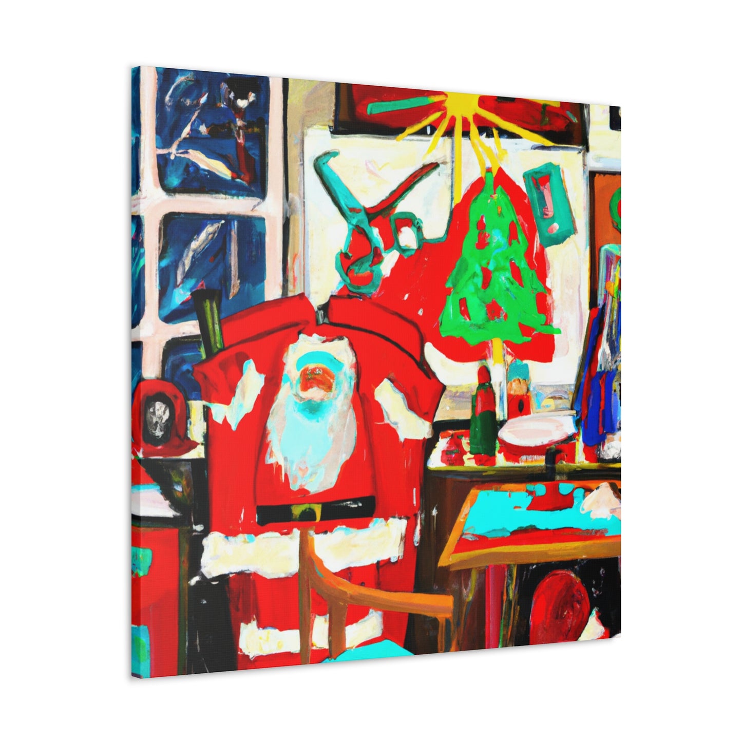 Santa's Toy Factory - Canvas