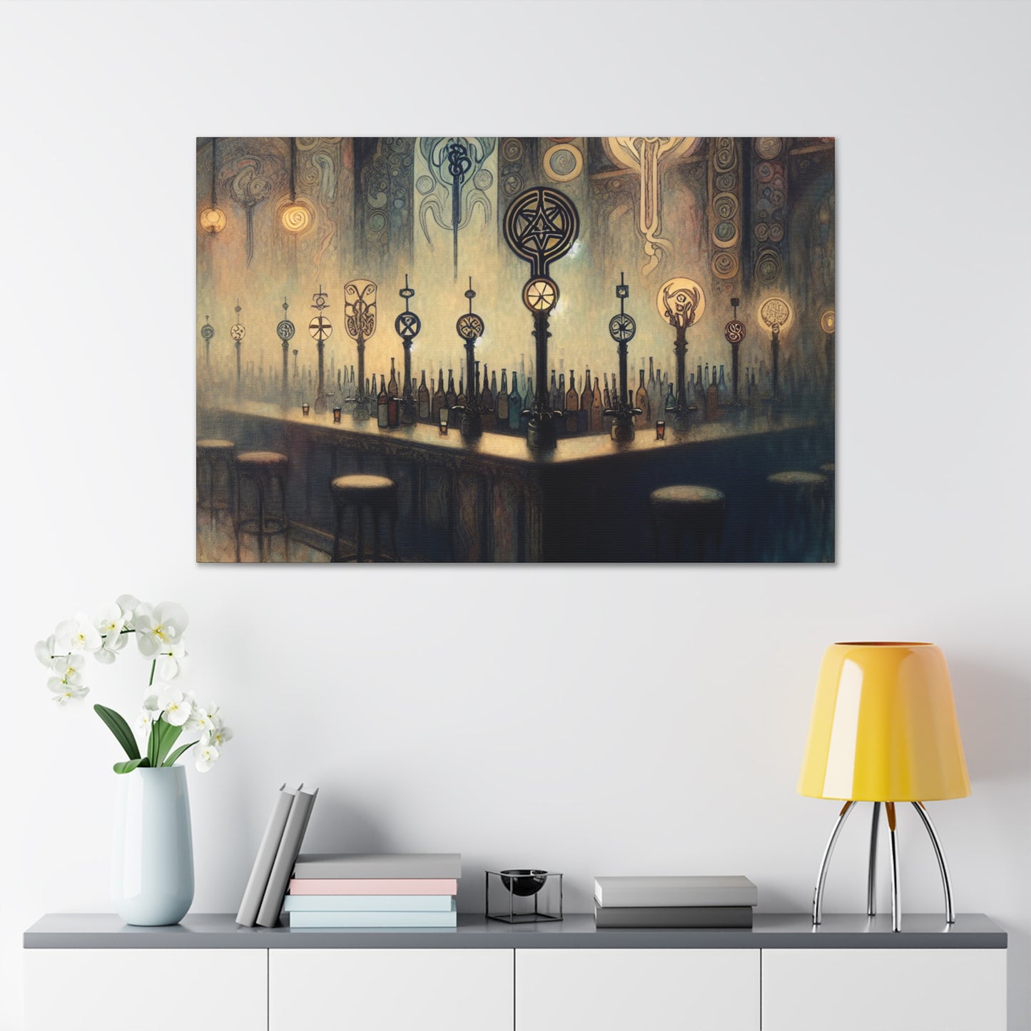 Ethereal Gilded Twilight - Canvas