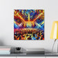 Rhythmic Night Reverberation - Canvas