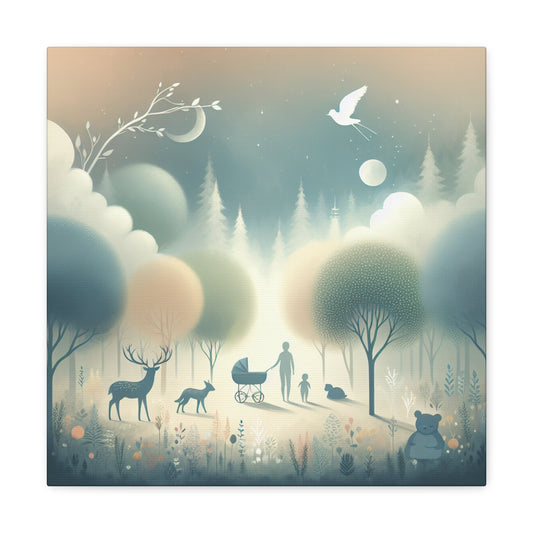 Whispering Woodland Serenity - Canvas