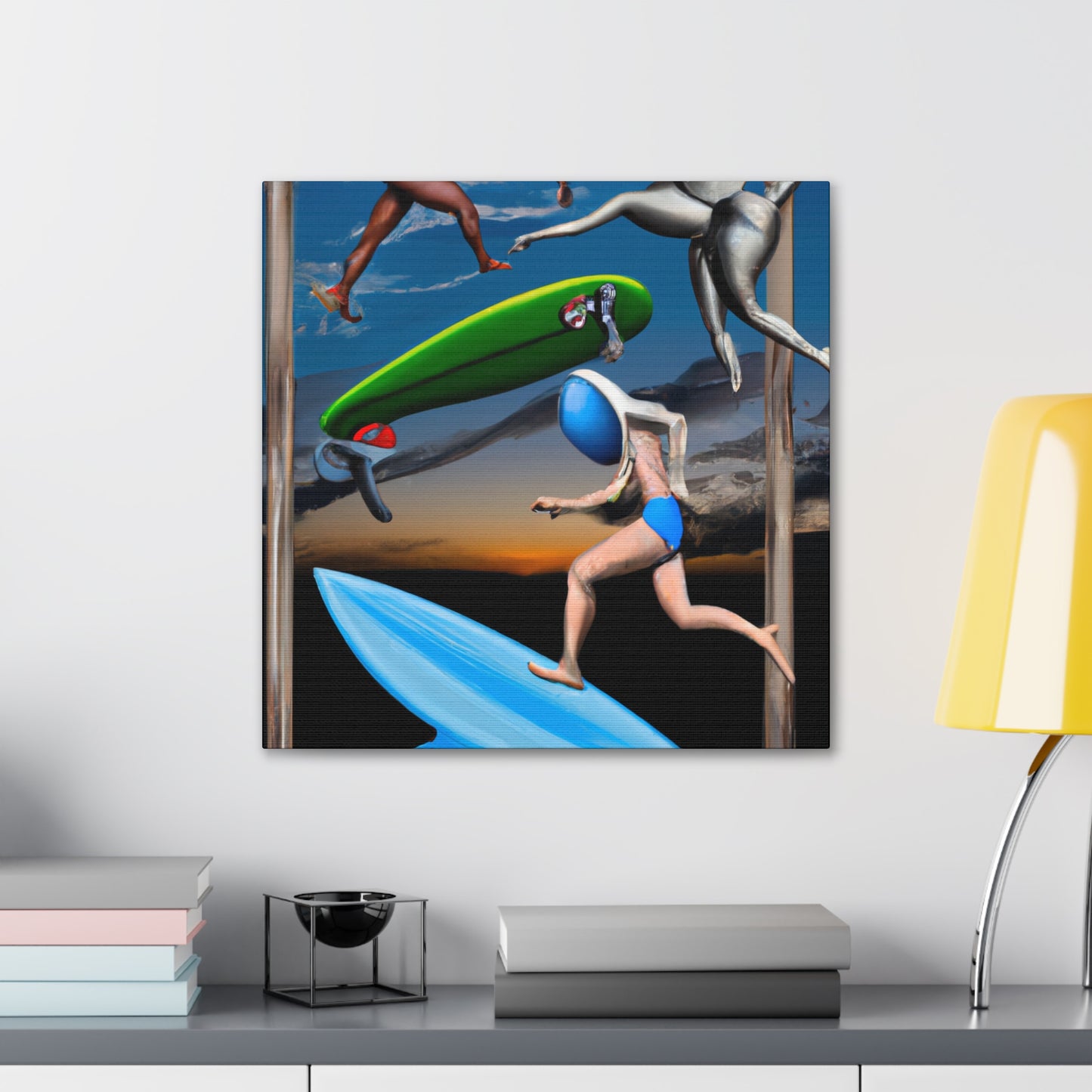 Surfing the Surrealism - Canvas