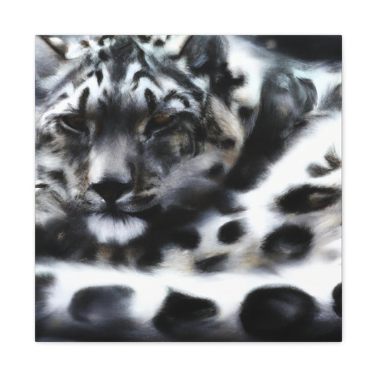 Snow Leopard Majesty - Canvas