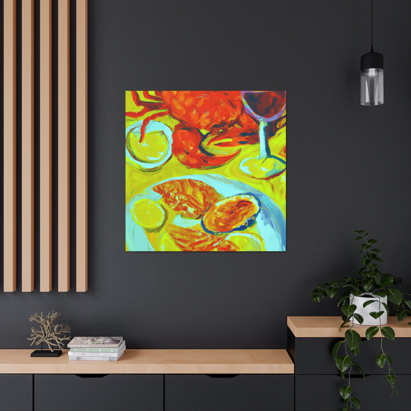 "Seafood in Post-Impressionism" - Canvas