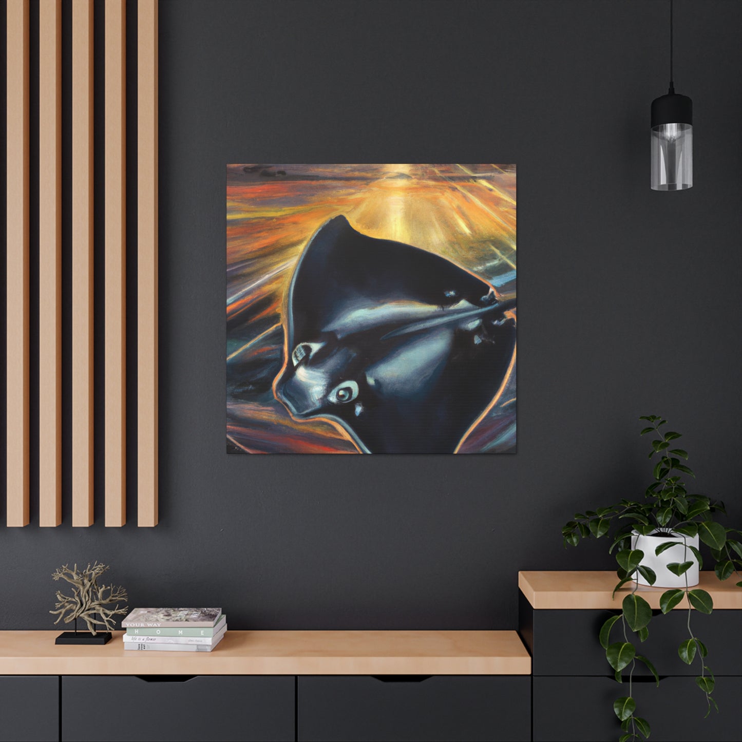 Stingray Art Deco Dream - Canvas