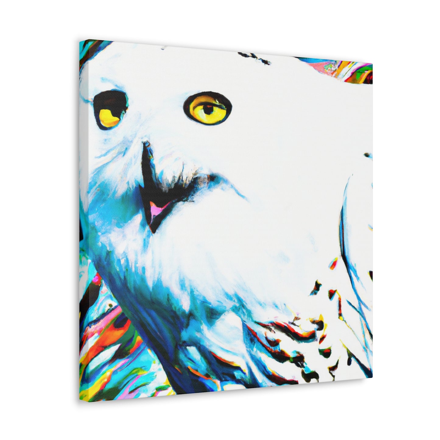 Snowy Owl Magic Glow - Canvas