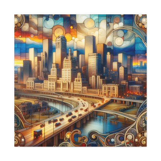 "Majestic Mile-High Metropolis" - Canvas